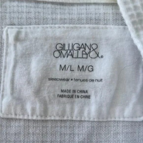 GILLIGAN & OMALLEY White Cotton Bath Robe - Picture 5 of 7